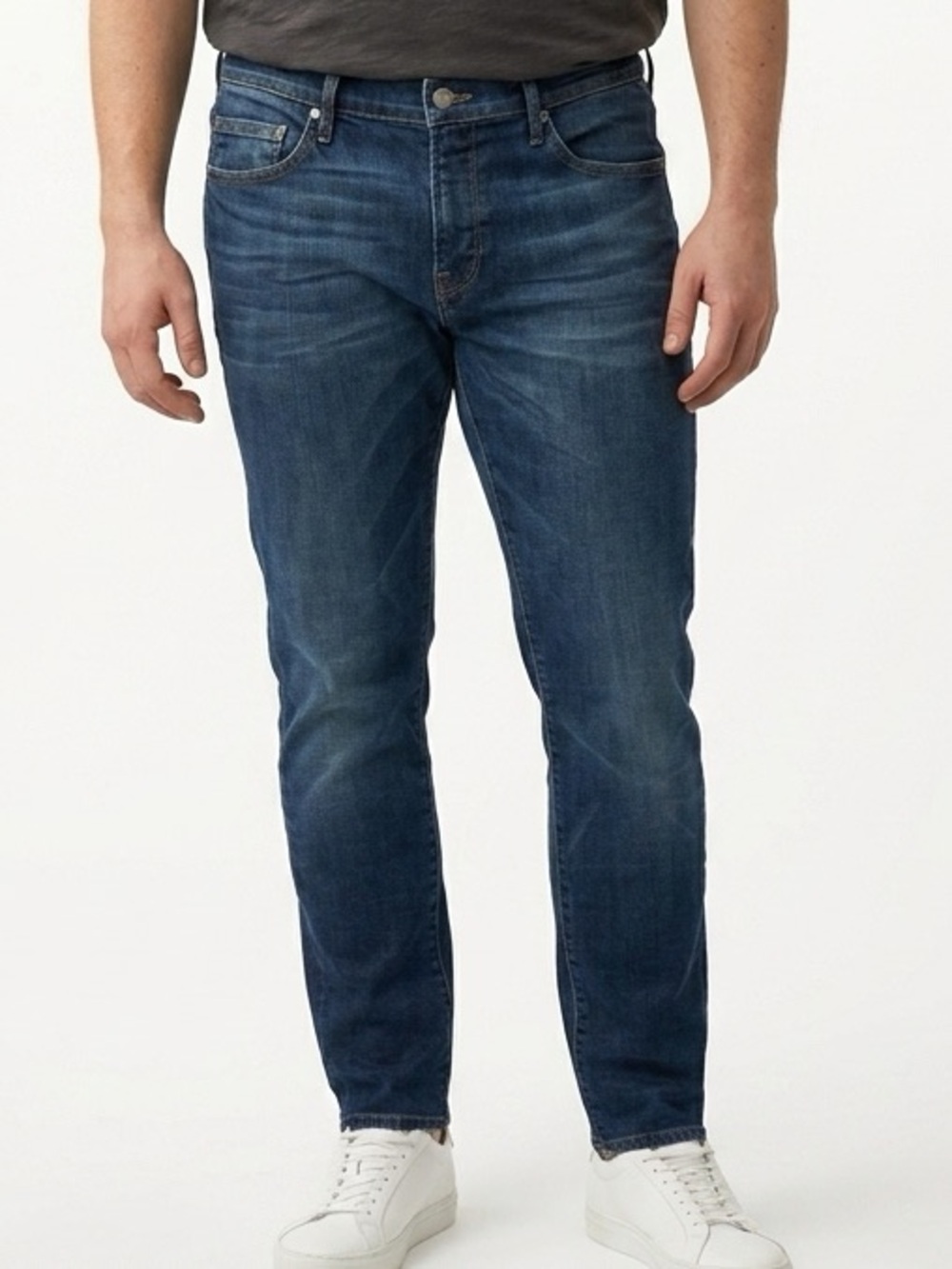 FRAME Denim Mens L'Homme Skinny Jeans Dark‎ Wash Blue Size 32/31 zip Fly stretch